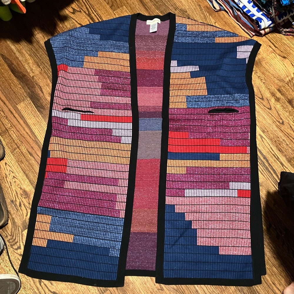 Mara Hoffman Colorblock Vest Coat NWOT Size OS